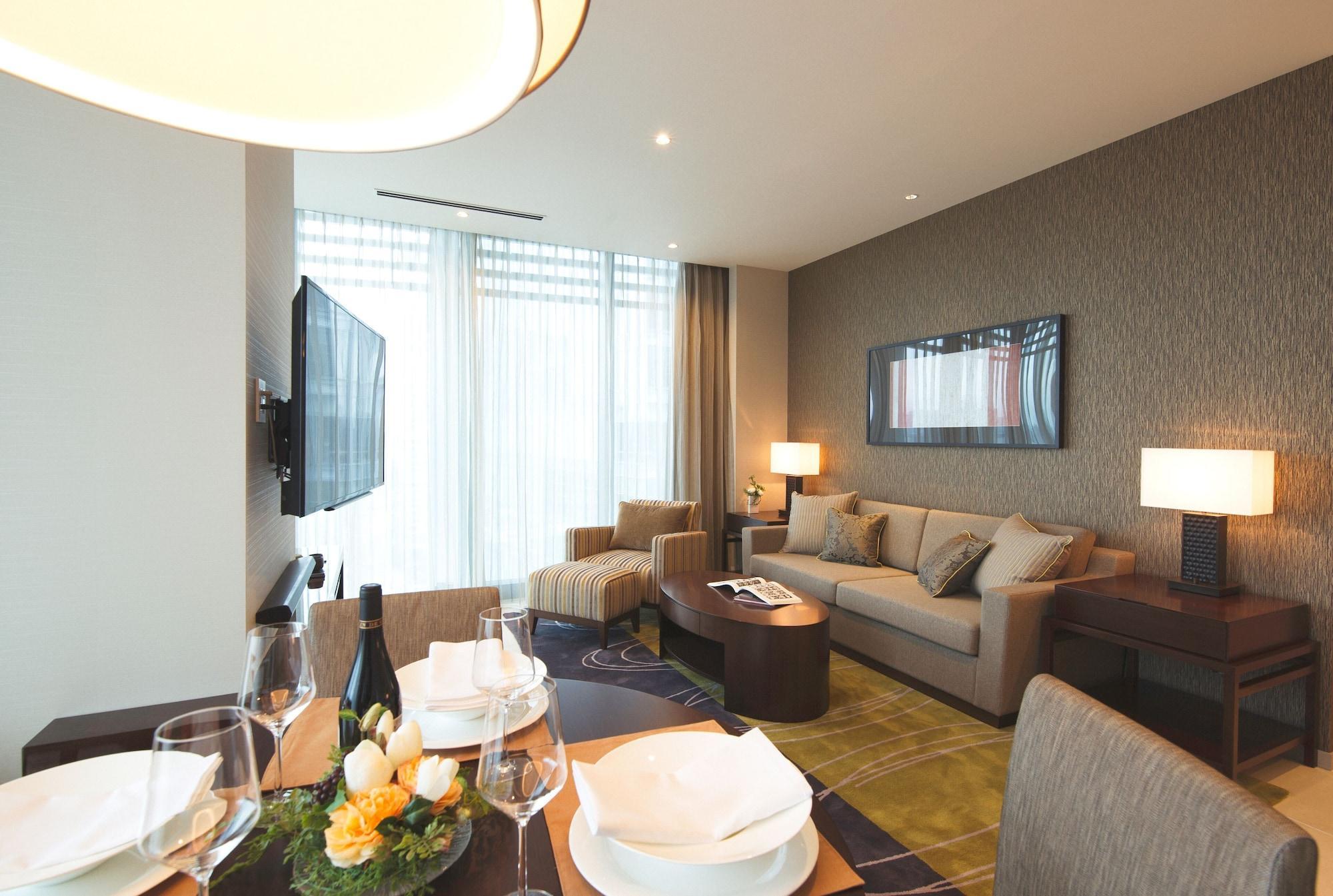 Oakwood Premier Tokyo Ξενοδοχείο Εξωτερικό φωτογραφία A living room at the hotel